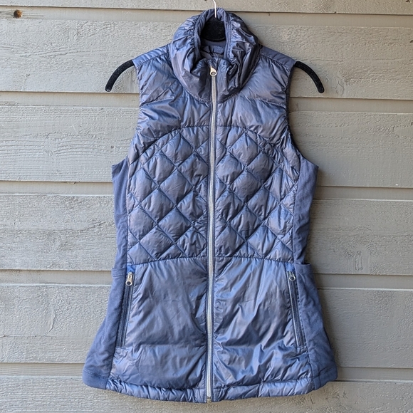 lululemon athletica Jackets & Blazers - Lululemon Down For A Run Vest Inkwell Quilted Running Vest Reflective Size 6